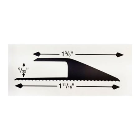 Lock-Tile Lock-Tile Single Edging Strip, Gray SES002